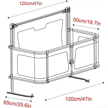 3-in-1 Convertible Baby-to-Toddler Bed with Safety Guardrail - Wnkrs