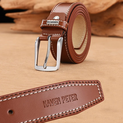 Ceinture en cuir véritable pour hommes