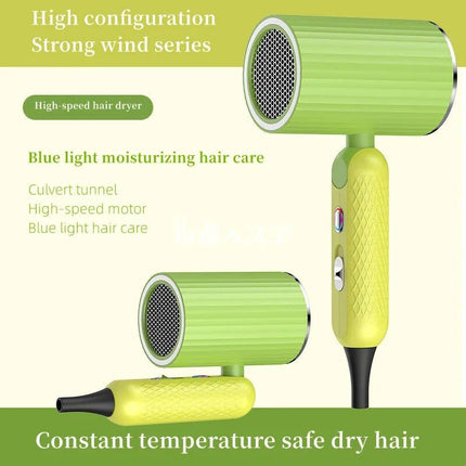 High-Power 1800W Ionic Hair Dryer with Foldable Handle - Salon-Grade, Fast Drying - Wnkrs