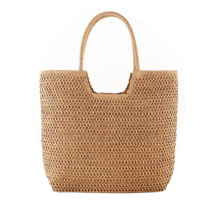 Handmade Straw Woven Shoulder Bag