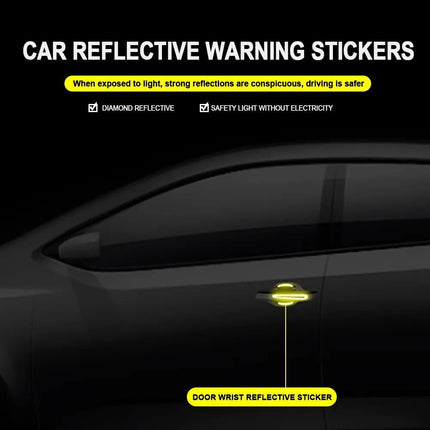 3D Carbon Fiber Car Door Handle Scratch Protector Stickers - Wnkrs