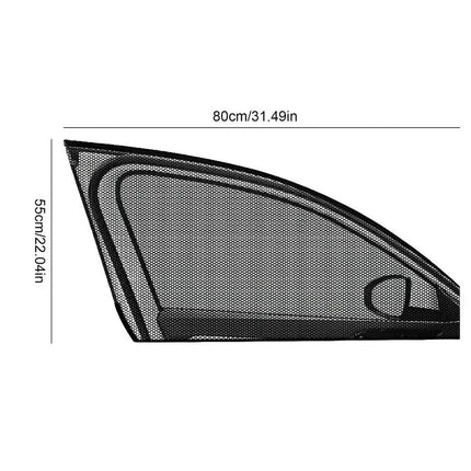 Rideaux pare-soleil universels pour vitres latérales de voiture – Filet pare-soleil en maille avec protection de la vie privée