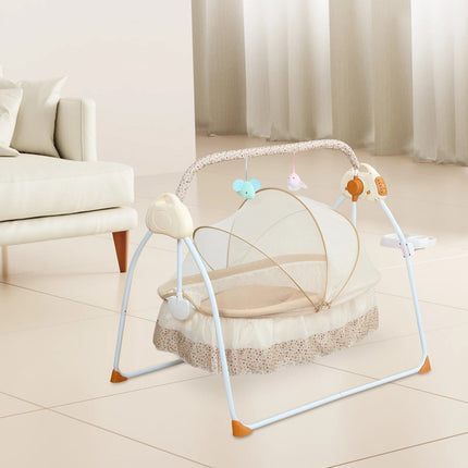 Electric Baby Cradle with Bluetooth, Music & Bouncer - Wnkrs