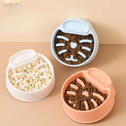 Universal Anti-Gulp Dog & Cat Slow Feeder Bowl - Wnkrs