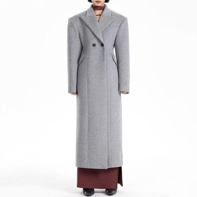 Abrigo elegante de lana para mujer