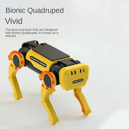 Eco-Friendly Solar-Powered DIY Mechanical Dog Robot Kit - Wnkrs