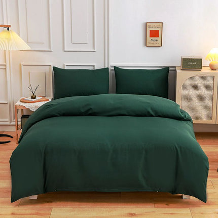 Pure Color Double-sided Four-piece Bedding Set - Wnkrs