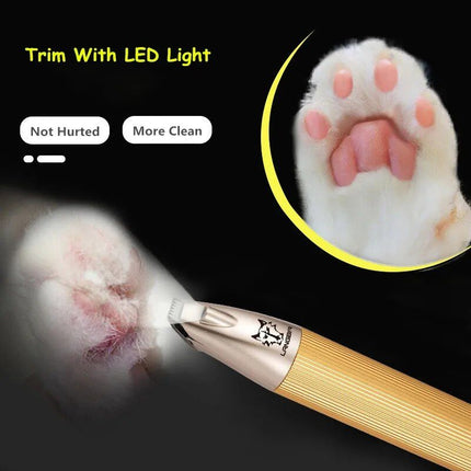 Rechargeable Pet Foot Hair Trimmer for Dogs and Cats - Wnkrs