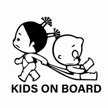 Baby On Board Car Sticker - Funny Child Safety Warning Decal - Wnkrs