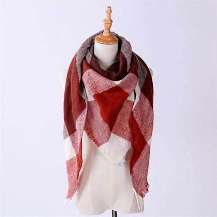 Women's Autumn Plaided Scarf - Wnkrs