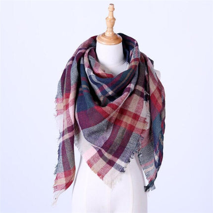 Women's Autumn Plaided Scarf - Wnkrs