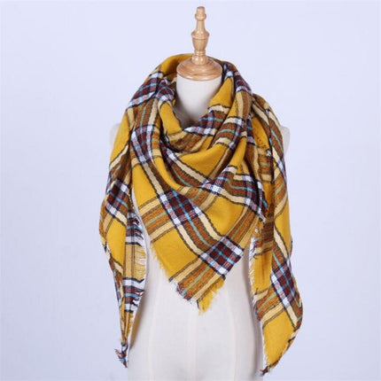 Women's Autumn Plaided Scarf - Wnkrs