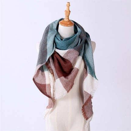 Women's Autumn Plaided Scarf - Wnkrs