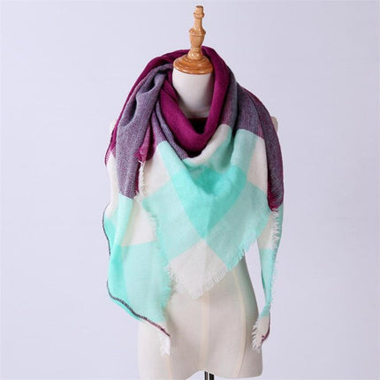 Women's Autumn Plaided Scarf - Wnkrs