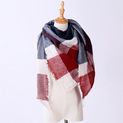 Women's Autumn Plaided Scarf - Wnkrs