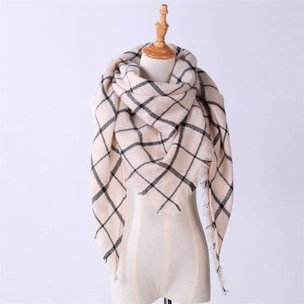 Women's Autumn Plaided Scarf - Wnkrs