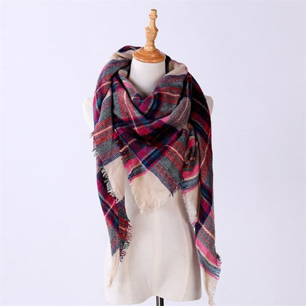 Women's Autumn Plaided Scarf - Wnkrs