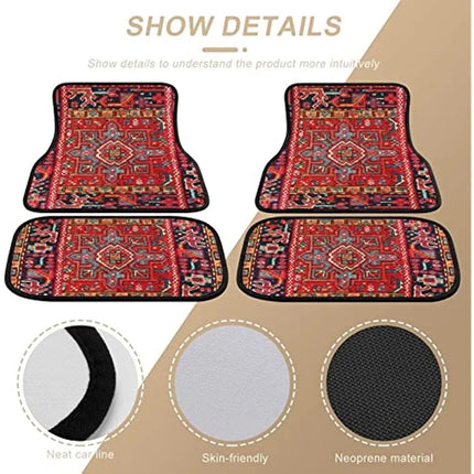 Persian Rug-Style Car Floor Mats - A Set of 4 - Wnkrs