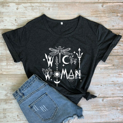 Women's Witchy Cotton T-Shirt - Wnkrs