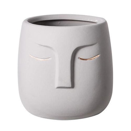 Charming European Style Ceramic Head Vase - Wnkrs