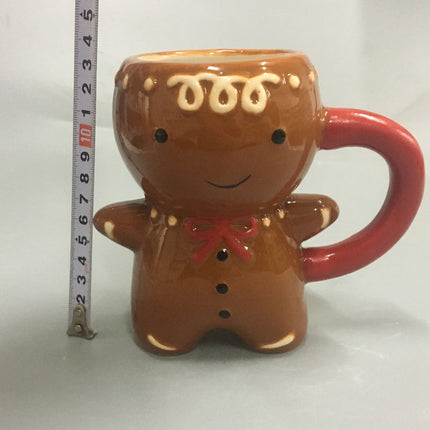 Gingerbread Man Christmas Ceramic Tea Mugs - Wnkrs