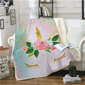 Square Blanket Thick Plush Digital Printing - Wnkrs