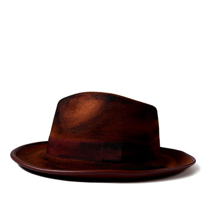 Chapeau Fedora classique en laine pour femmes et hommes – Chapeau de festival de jazz rétro à large bord