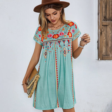 Chic Bohemian Style Short Dress