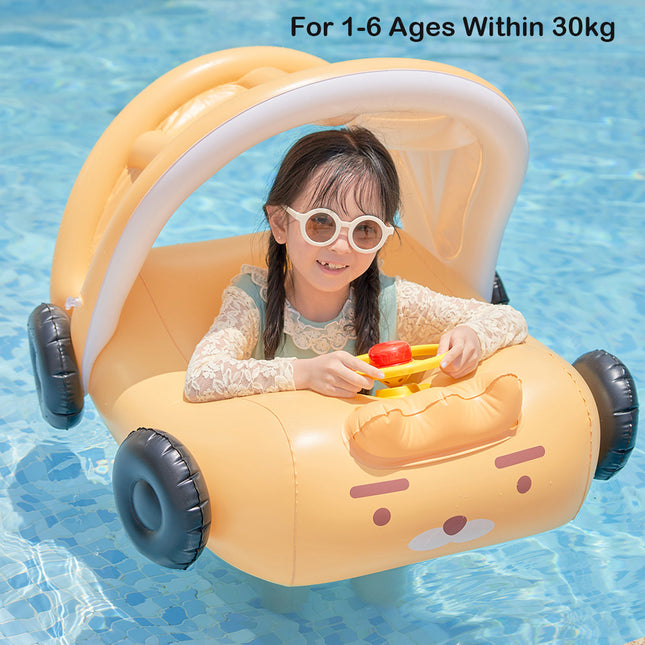 Asiento de natación inflable estilo automóvil para niños