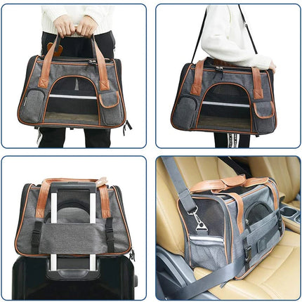 Portable Small Dog Carrier with Comfortable Handle