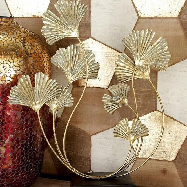 Gold Metal Leaf Sculpture - Wnkrs