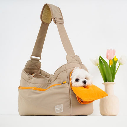 Elegante bolso de hombro para transportar mascotas, para perros pequeños y medianos