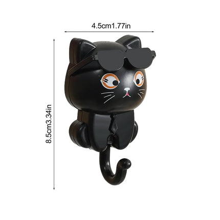 Adorable Cartoon Cat Coat Hook