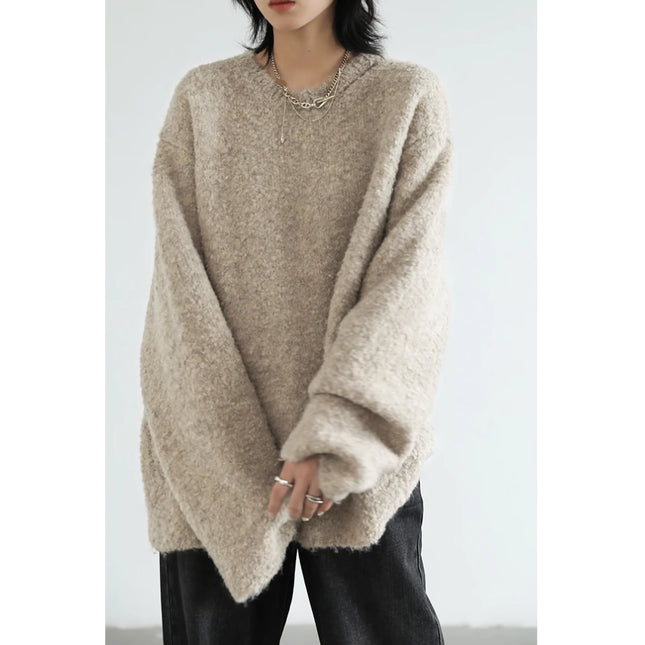 Cozy Autumn Loose Knit Hollow Out Sweater