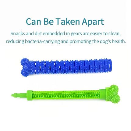 Bâton molaire en silicone pour chien : jouet de nettoyage des dents résistant aux morsures