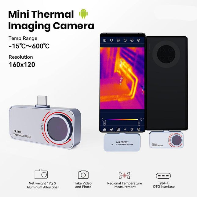 Imageur thermique haute résolution pour Android