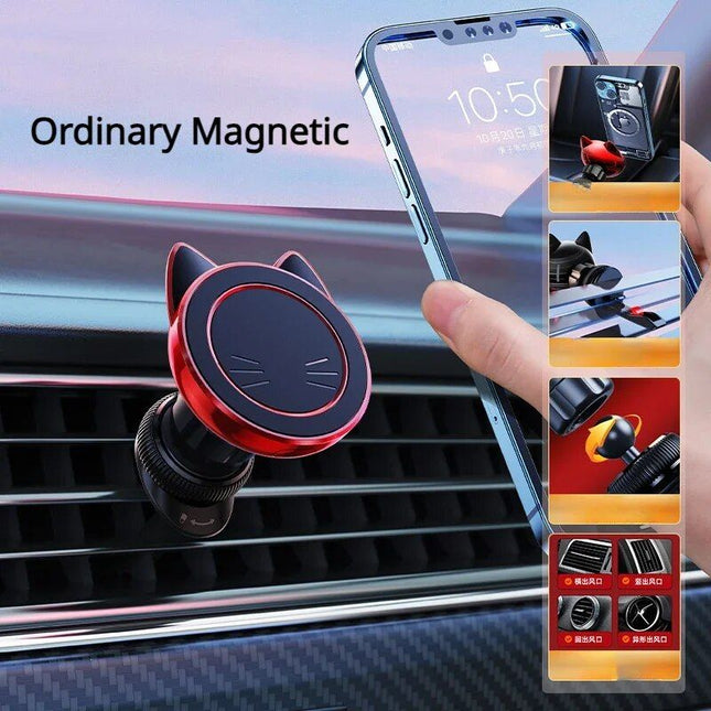 Universal Magnetic Car Phone Mount with Wireless Charging - Wnkrs