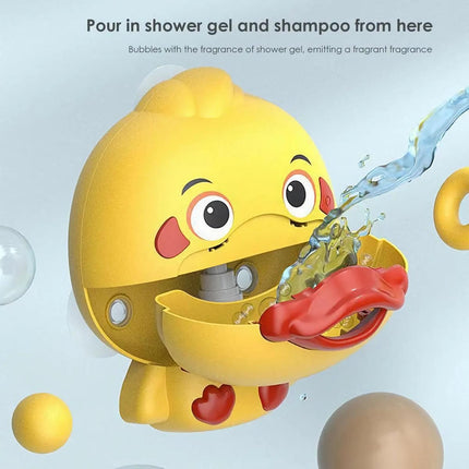 Yellow Duck Automatic Bubble Maker for Kids