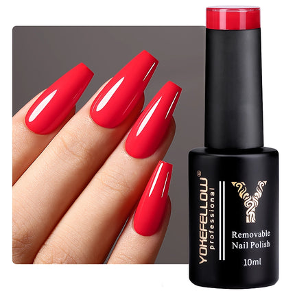 Vernis à ongles en gel rouge vif