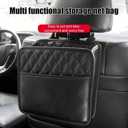 Waterproof Leather Car Backseat Organizer with Phone Pocket - Wnkrs