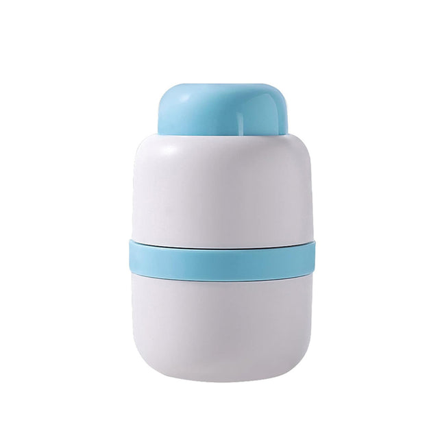 Pilulier portable 2 en 1 avec coupe-pilules