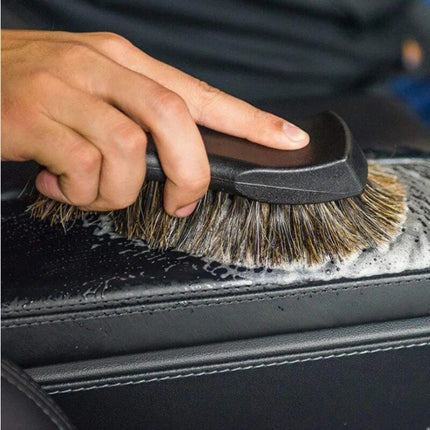 Horsehair Leather & Textile Cleaning Brush for Car and Furniture - Wnkrs