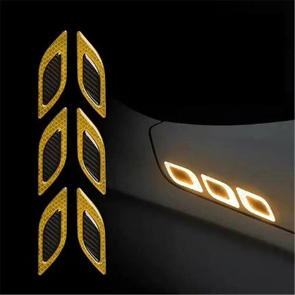 6-Piece High-Visibility Car Reflective Sticker Set - Wnkrs