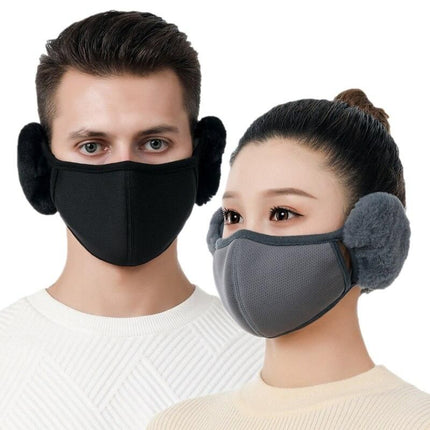 Windproof Thermal Ski Mask with Earmuffs - Unisex Winter Sports Face Cover - Wnkrs