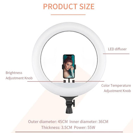 18-inch Bi-Color LED Ring Light - Wnkrs