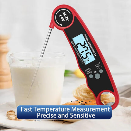 Thermomètre à viande numérique portable pour cuisine avec sonde pliable