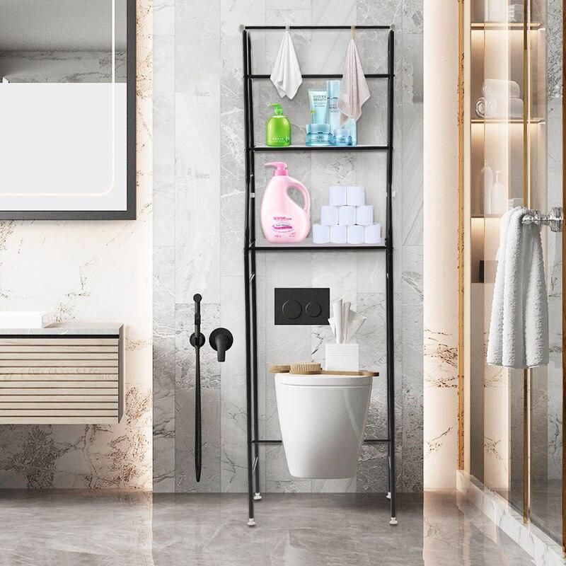 3-Tier Metal Over-The-Toilet Storage Shelf