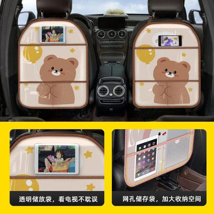 Waterproof Cartoon Car Seat Back Protector for Kids - Wnkrs