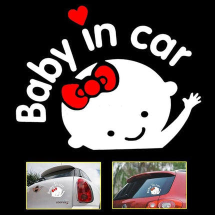 Baby on Board 3D Cartoon Car Sticker - Funny Safety Warning Decal - Wnkrs