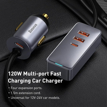 20W 4-Port Fast Car Charger